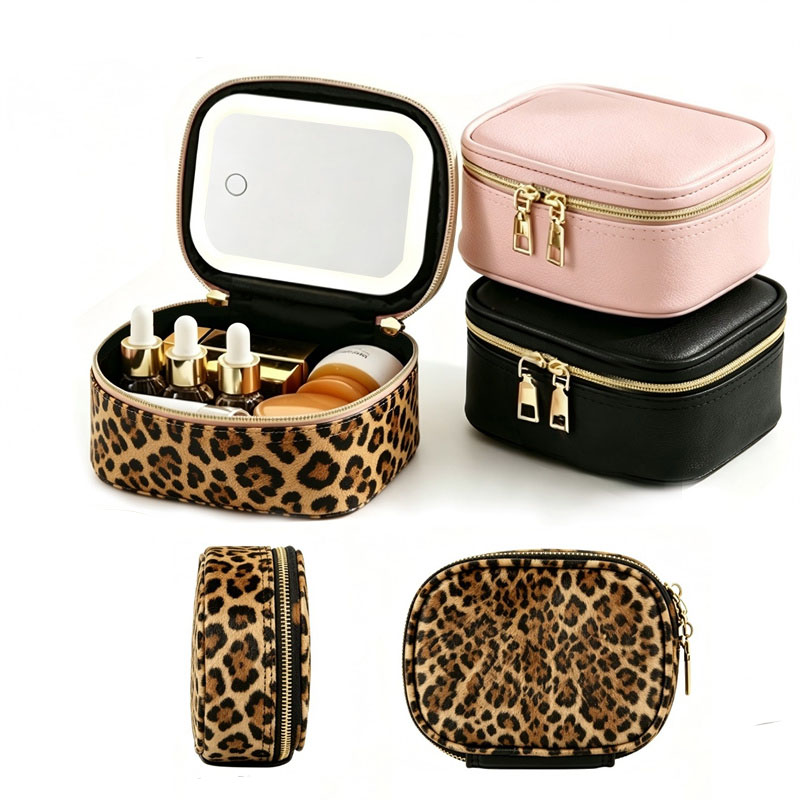 Beauty Makeup Bag - Przenośna kosmetyczka LED z wbudowanym lustrem,