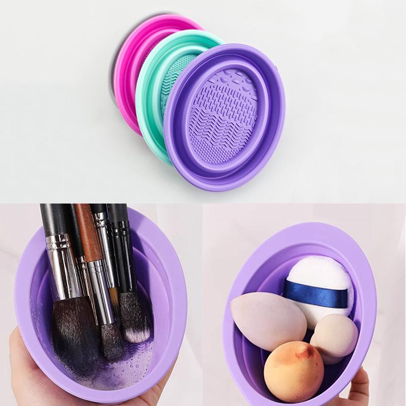 Beauty Makeup Eyeshadow - Miękki silikonowy środek do czyszczenia pędzli