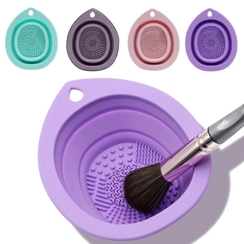 Beauty Makeup Eyeshadow - Silikonowy czyścik do pędzli do makijażu,
