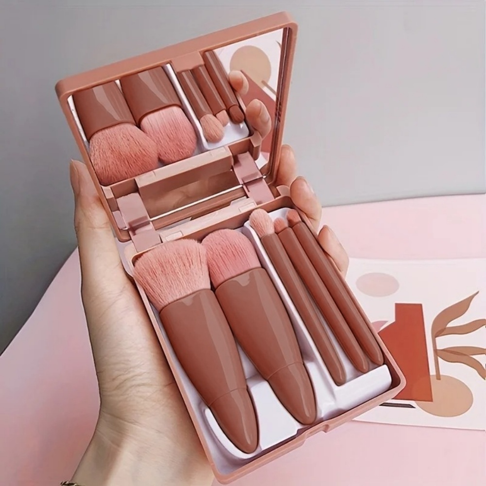 Beauty Makeup Tool Collection - 5-częściowy przenośny zestaw pędzli kosmetycznych z
