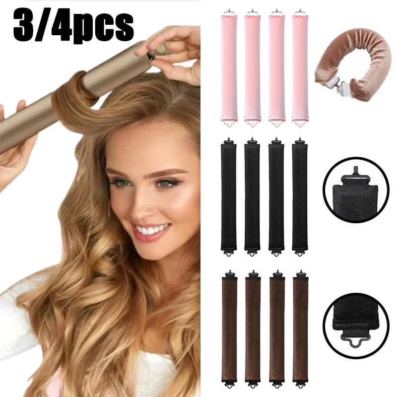 Hair Curling Wand - 3/4 szt. Bezgrzewowe wałki do włosów,