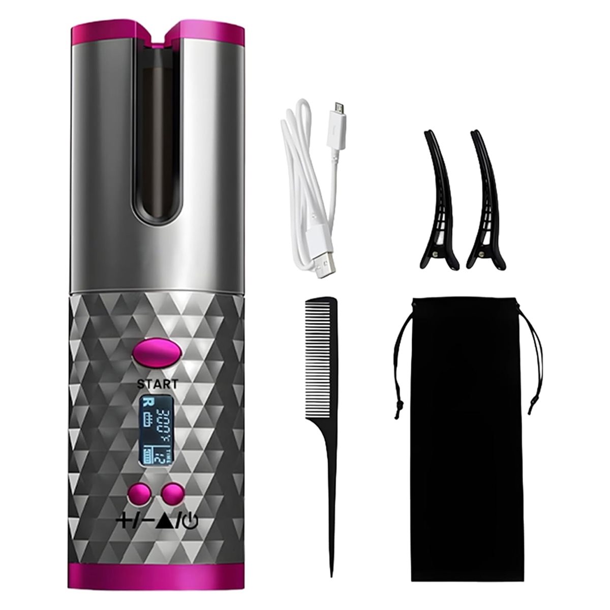 Hair Curling Wand - N18R Bezprzewodowa Lokówka do Włosów -