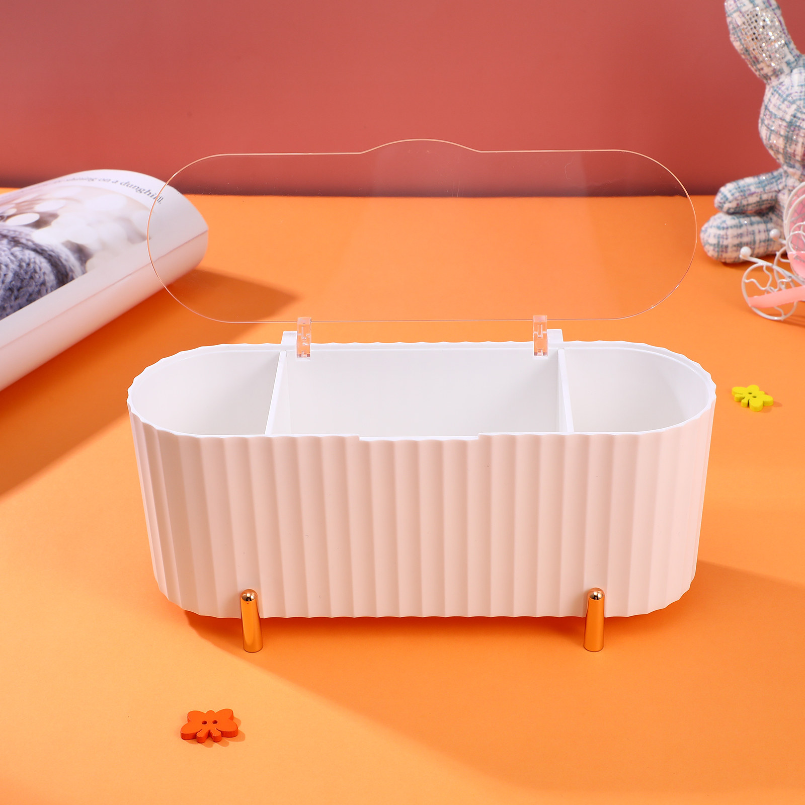 Beauty Makeup Organizer - 2 sztuki – pudełko do przechowywania,