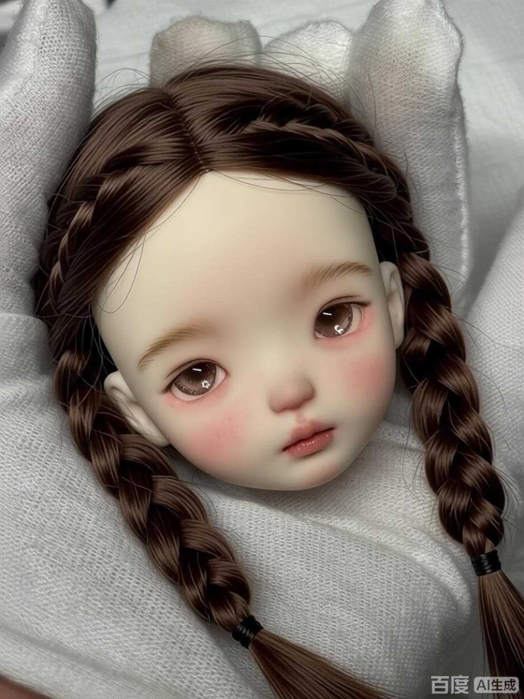 Beauty Makeup Girl - Głowa lalki BJD w skali 1/6