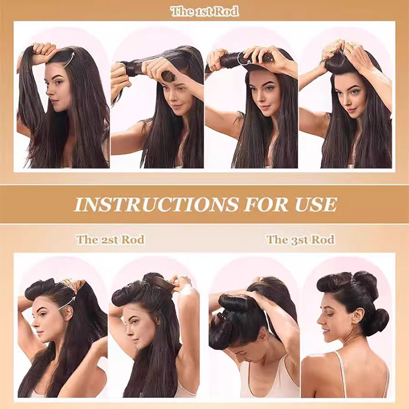 3/4 szt. Bezgrzewowe wałki do  – Hair Curling Wand recenzja i cena