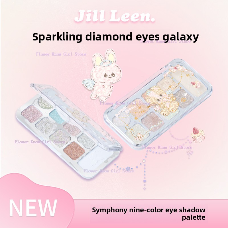 JILL LEEN 9 kolorów brokatowy  – Beauty Makeup Eyeshadow recenzja i cena