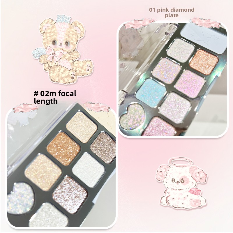 JILL LEEN 9 kolorów brokatowy  – Beauty Makeup Eyeshadow recenzja i cena