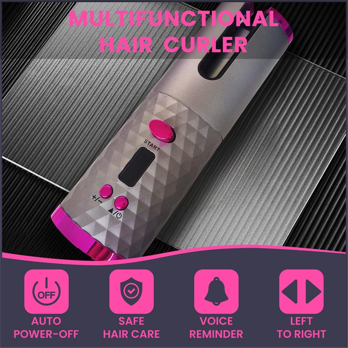 N18R Bezprzewodowa Lokówka do  – Hair Curling Wand recenzja i cena