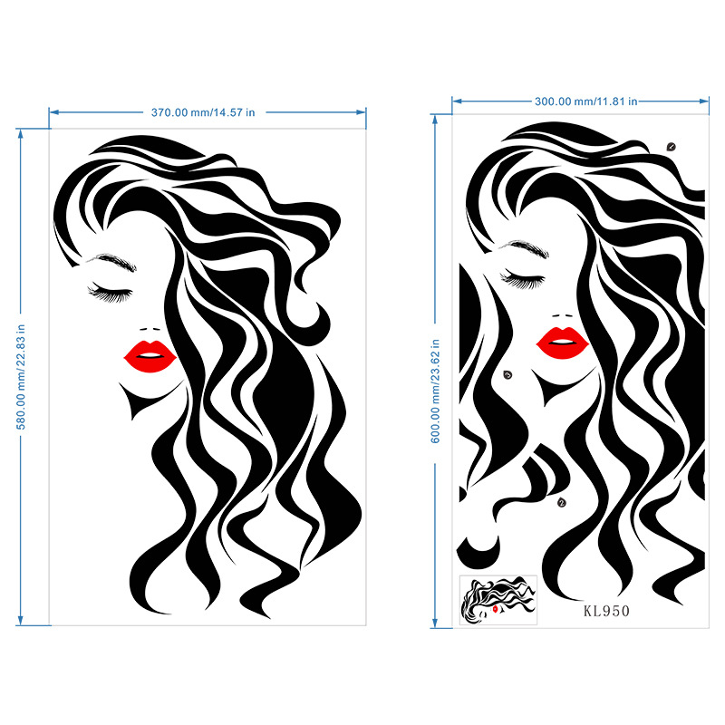 Moda Kobieta Twarz Naklejka śc – Beauty Makeup Wallpaper recenzja i cena