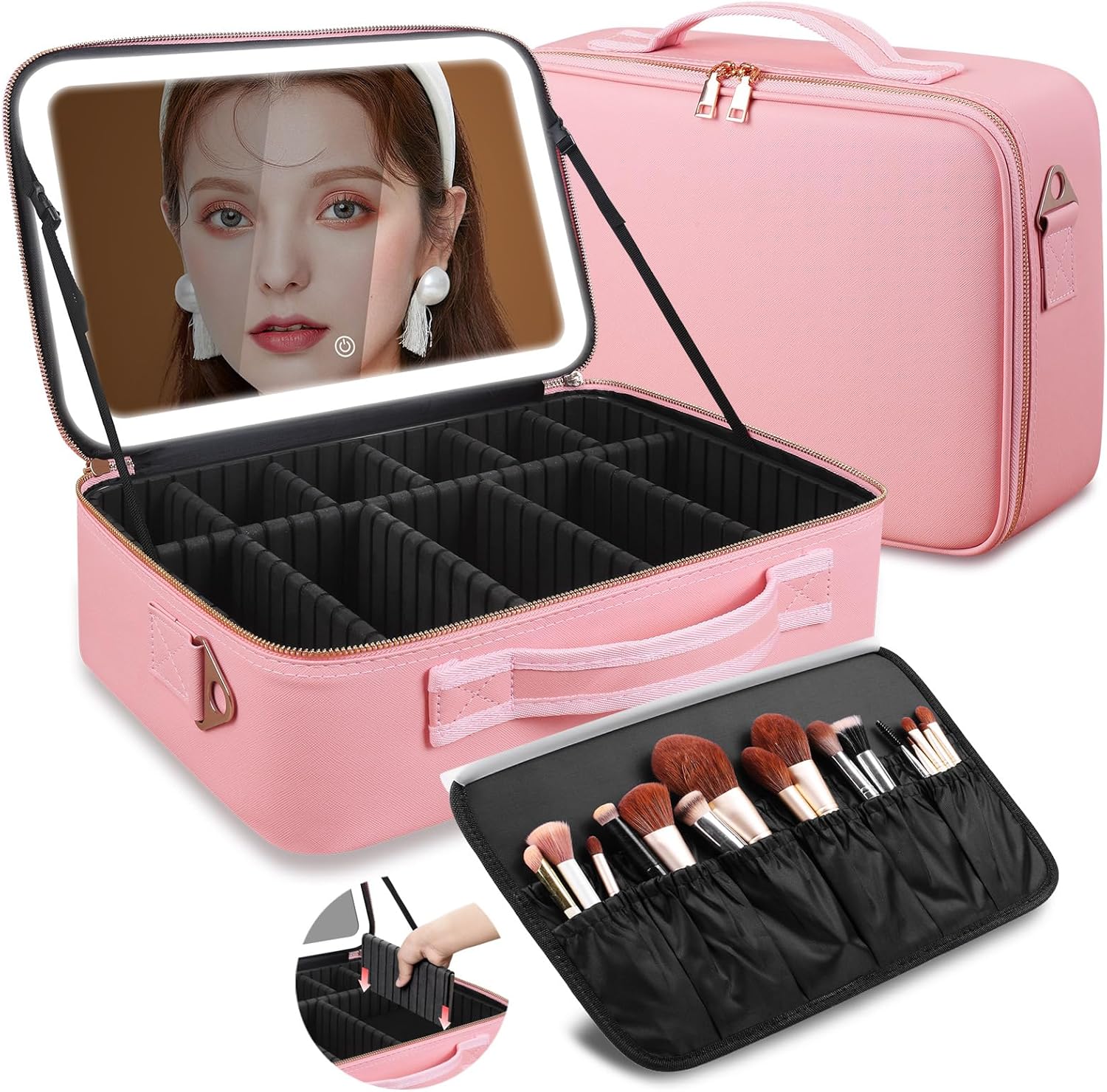 Duża kosmetyczka z lustrem LED – Beauty Makeup Women recenzja i cena