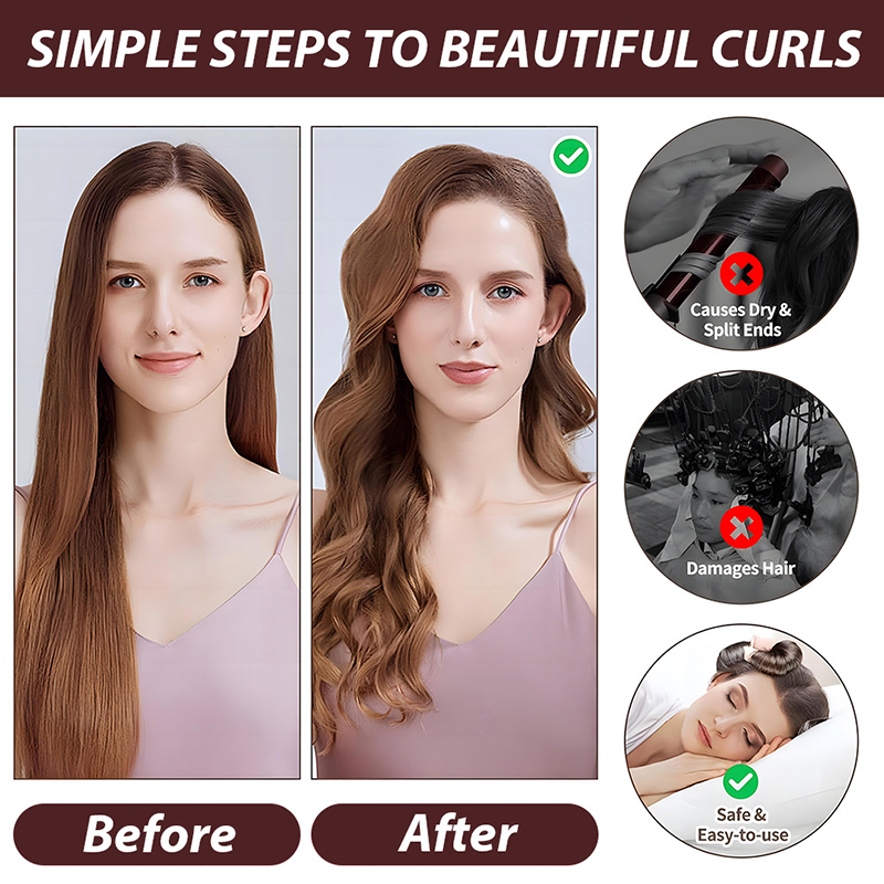 4 szt. Bezgrzewcze wałki do wł – Hair Curling Wand recenzja i cena